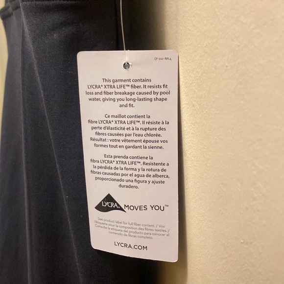 Lands End black swim dress, size 6, NWT - Picture 10 of 10